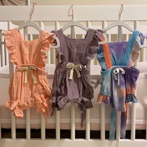 3-pack ruffle rompers